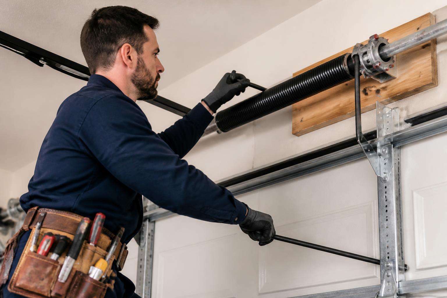 Spring Repair & Replacement — performed by Grove Park Garage Door Repair in Asheville, NC